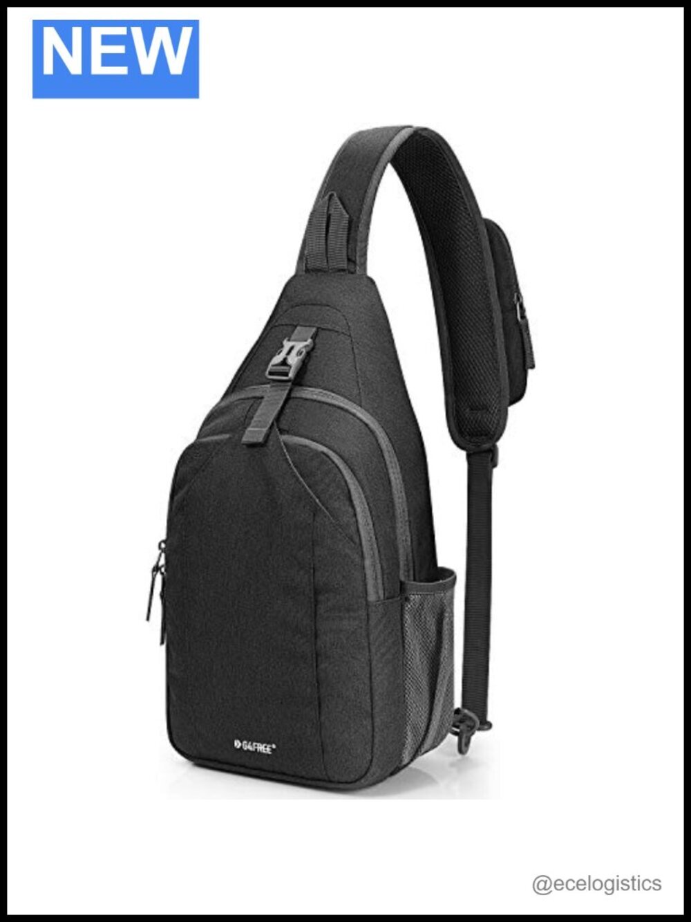 RFID Blocking Sling Bag Crossbody Water Resistant Polyester Daypack